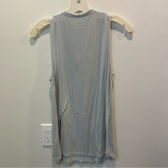American Eagle Outfitters Light Blue Lace-Up Tank Top - Picture 5 of 5